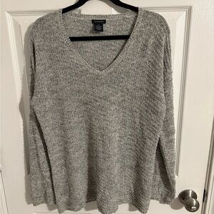 Calvin Klein Jeans Gray V-Neck Sweater